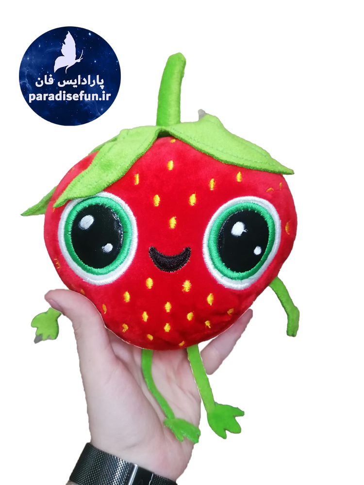 عروسک توت فرنگی فرنگیس با ارتفاع 15 سانت