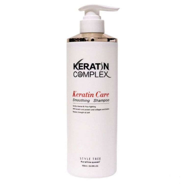 شامپو نرم کننده و صاف کننده مو کراتین کوئینKeratin queen مدل Keratin Care حجم 750 میلی لیتر