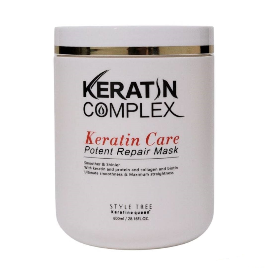 ماسک موی کراتین کوئینKeratin queen مدل کراتین کمپلکس Keratin Care ترمیم کننده قوی حجم 800 میلی لیتر