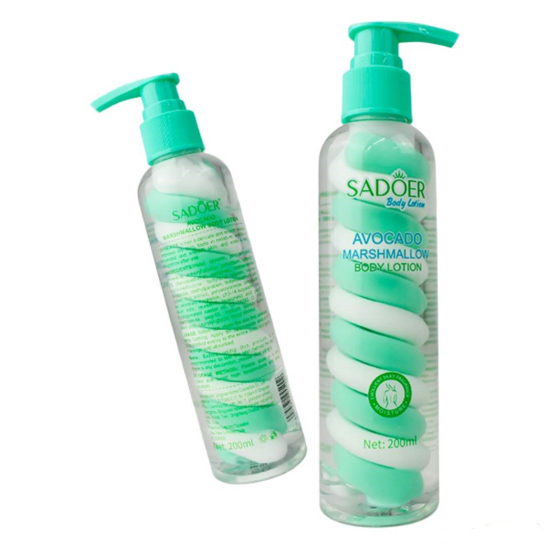لوسیون بدن SADOER سادور SADOER AVOCADO با رایحه آووکادو حجم 200 میل